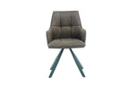 Chaise pivotante de salle à manger SOLEN, coloris vert