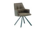 Chaise pivotante de salle à manger SOLEN, coloris vert