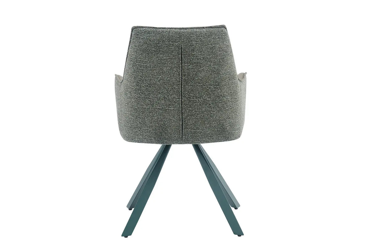 Chaise pivotante de salle à manger SOLEN, coloris vert
