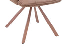 Chaise pivotante de salle à manger SOLEN, coloris rose