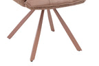 Chaise pivotante de salle à manger SOLEN, coloris rose