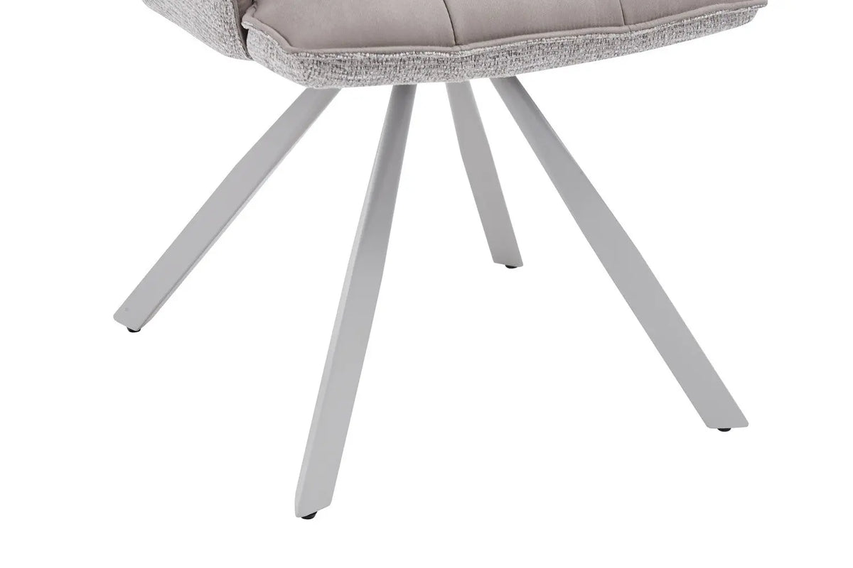 Chaise pivotante de salle à manger SOLEN, coloris beige