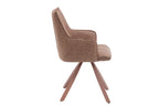 Chaise pivotante de salle à manger SOLEN, coloris rose
