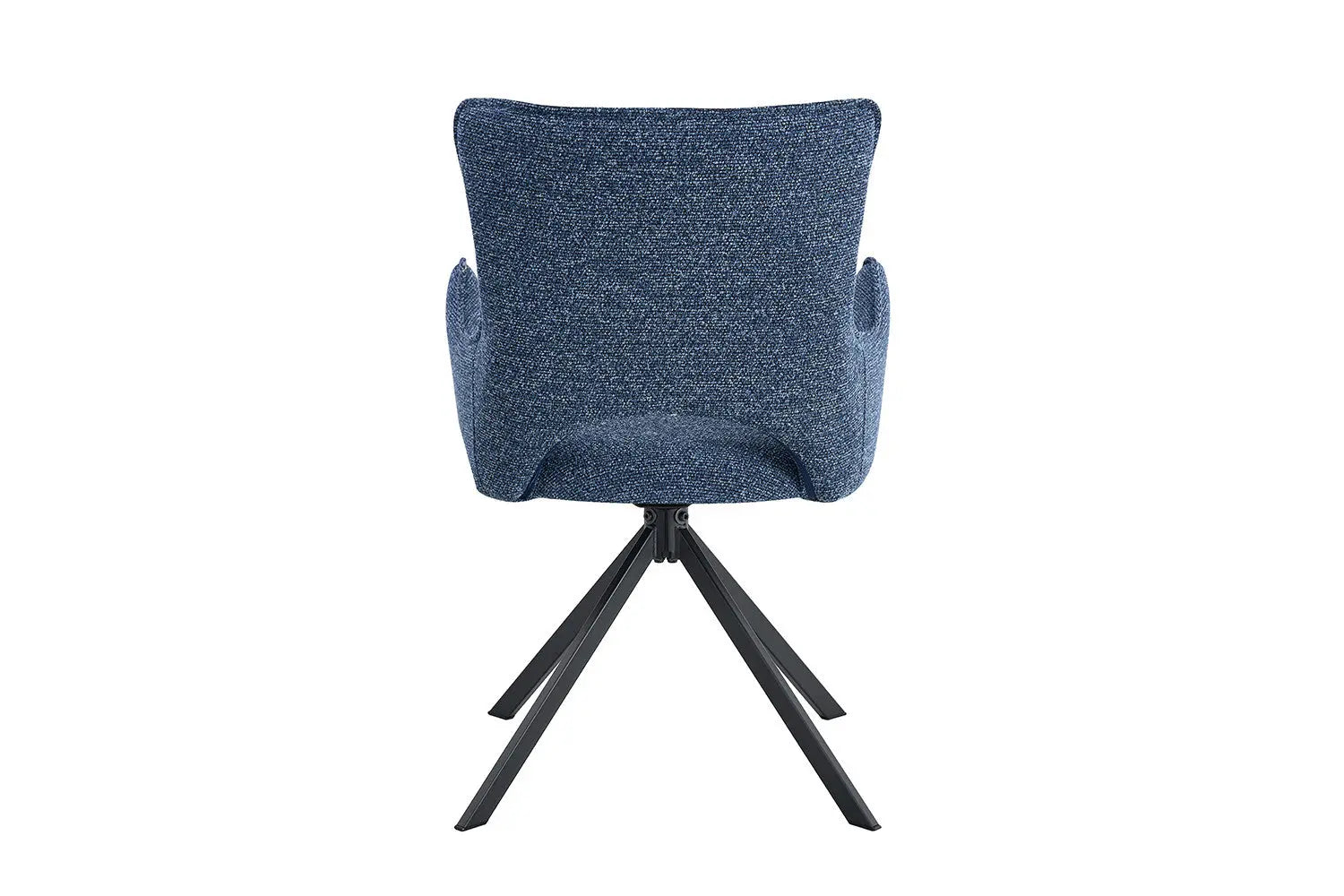 Chaise pivotante BILY Bleu avec accoudoirs – 57,5 x 60 cm | TIKAYLA