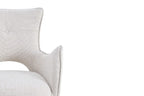 Chaise pivotante BILY Écru avec accoudoirs – 57,5 x 60 cm | TIKAYLA