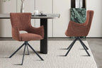 Chaise pivotante BILY Rouge avec accoudoirs – 57,5 x 60 cm | TIKAYLA