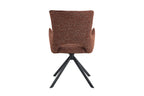Chaise pivotante BILY Rouge avec accoudoirs – 57,5 x 60 cm | TIKAYLA