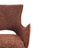 Chaise pivotante BILY Rouge avec accoudoirs – 57,5 x 60 cm | TIKAYLA