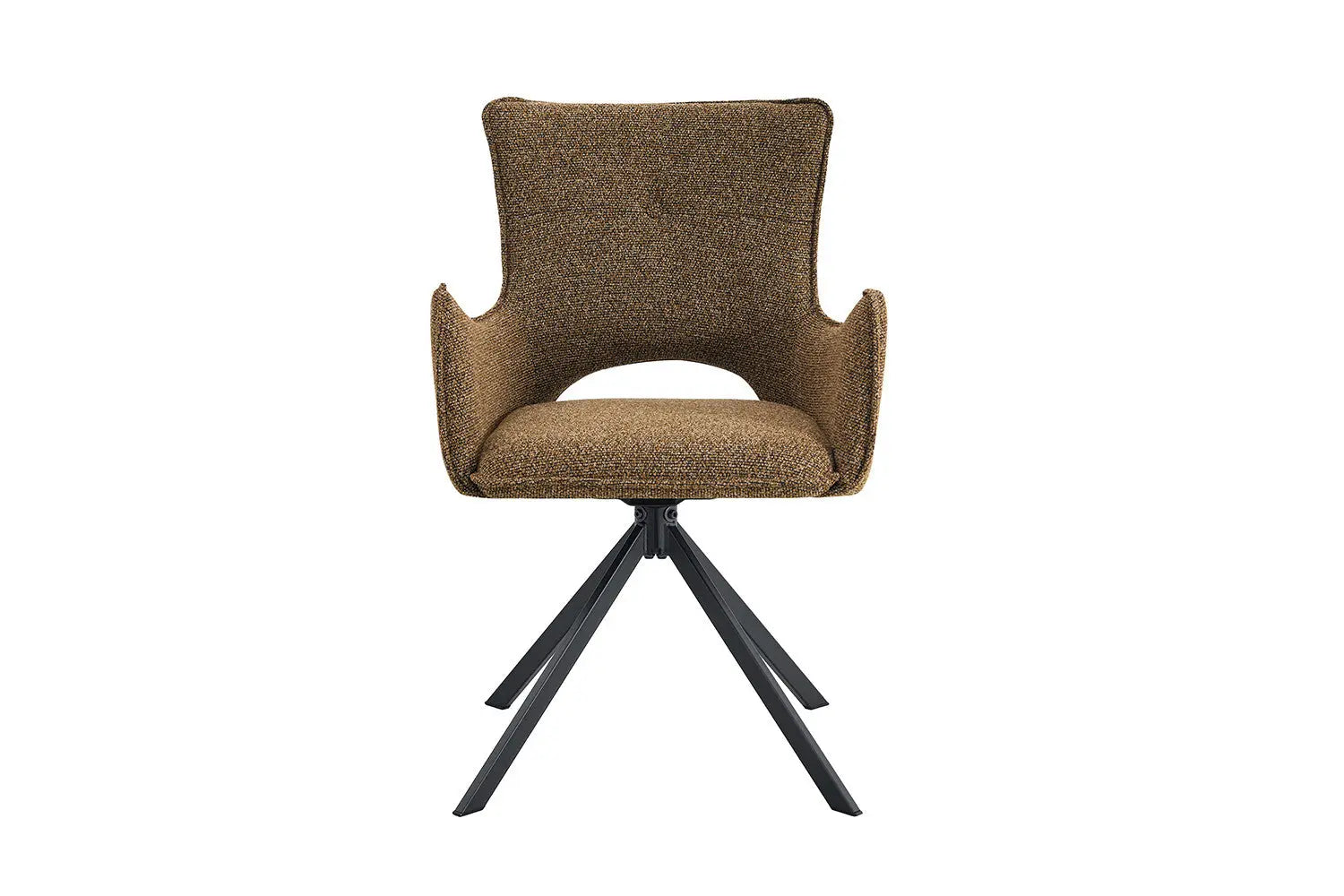 Chaise pivotante BILY Rouille avec accoudoirs – 57,5 x 60 cm | TIKAYLA