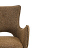 Chaise pivotante BILY Rouille avec accoudoirs – 57,5 x 60 cm | TIKAYLA