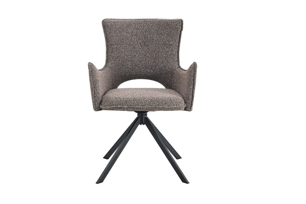 Chaise pivotante BILY Sable avec accoudoirs – 57,5 x 60 cm | TIKAYLA