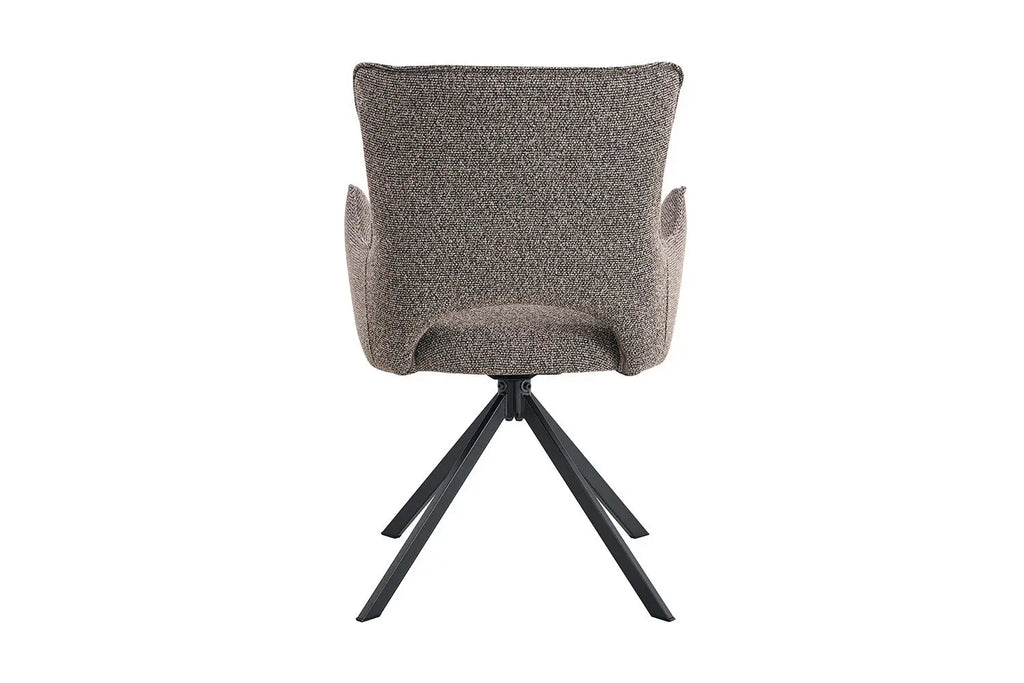 Chaise pivotante BILY Sable avec accoudoirs – 57,5 x 60 cm | TIKAYLA