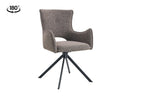Chaise pivotante BILY Sable avec accoudoirs – 57,5 x 60 cm | TIKAYLA