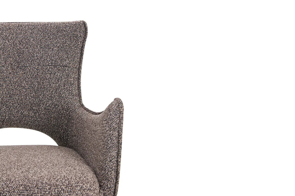 Chaise pivotante BILY Sable avec accoudoirs – 57,5 x 60 cm | TIKAYLA