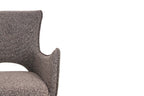 Chaise pivotante BILY Sable avec accoudoirs – 57,5 x 60 cm | TIKAYLA