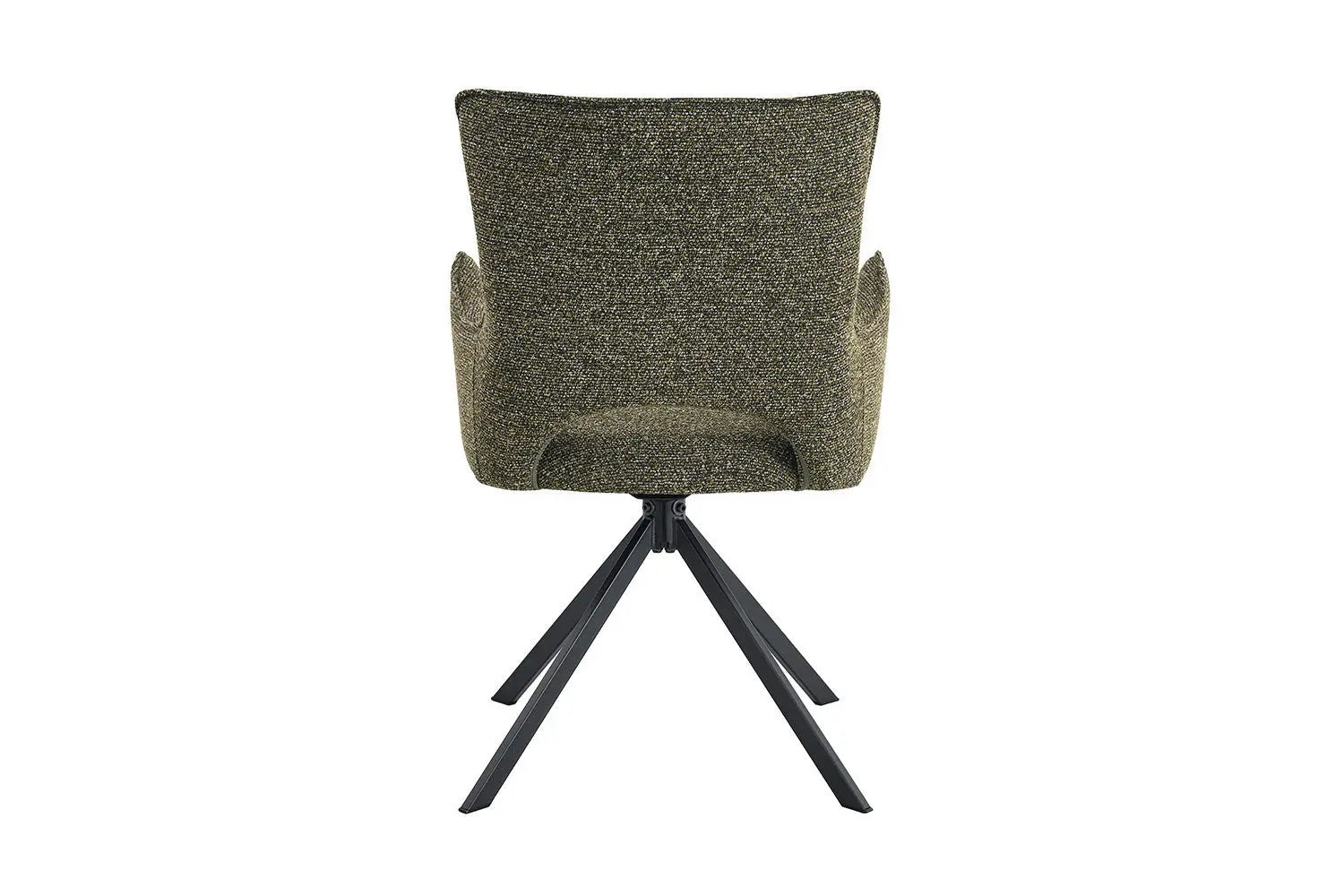 Chaise pivotante BILY Vert avec accoudoirs – 57,5 x 60 cm | TIKAYLA