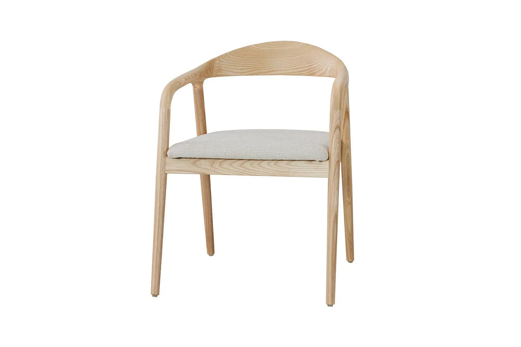 Fauteuil CLARA Frêne naturel – 57 x 66,5 cm | TIKAYLA