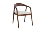 Chaise avec accoudoirs CLARA en frêne et noyer - 57 x 66,5 cm | TIKAYLA