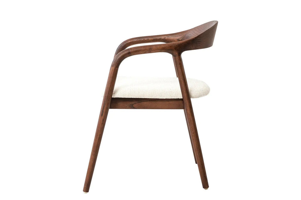 Fauteuil CLARA Frêne noyer – 57 x 66,5 cm | TIKAYLA
