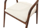 Fauteuil CLARA Frêne noyer – 57 x 66,5 cm | TIKAYLA