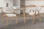 Chaise avec accoudoirs CORALYA beige – 64 x 59,5 cm | TIKAYLA