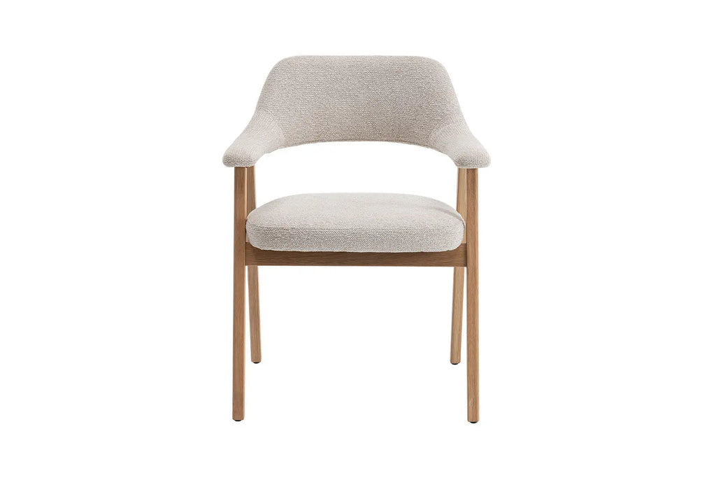 Chaise avec accoudoirs CORALYA beige – 64 x 59,5 cm | TIKAYLA
