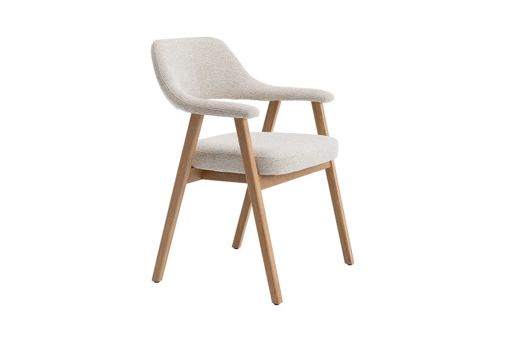 Chaise avec accoudoirs CORALYA beige – 64 x 59,5 cm | TIKAYLA