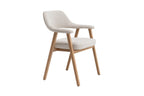 Chaise avec accoudoirs CORALYA beige – 64 x 59,5 cm | TIKAYLA