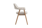 Chaise avec accoudoirs CORALYA beige – 64 x 59,5 cm | TIKAYLA