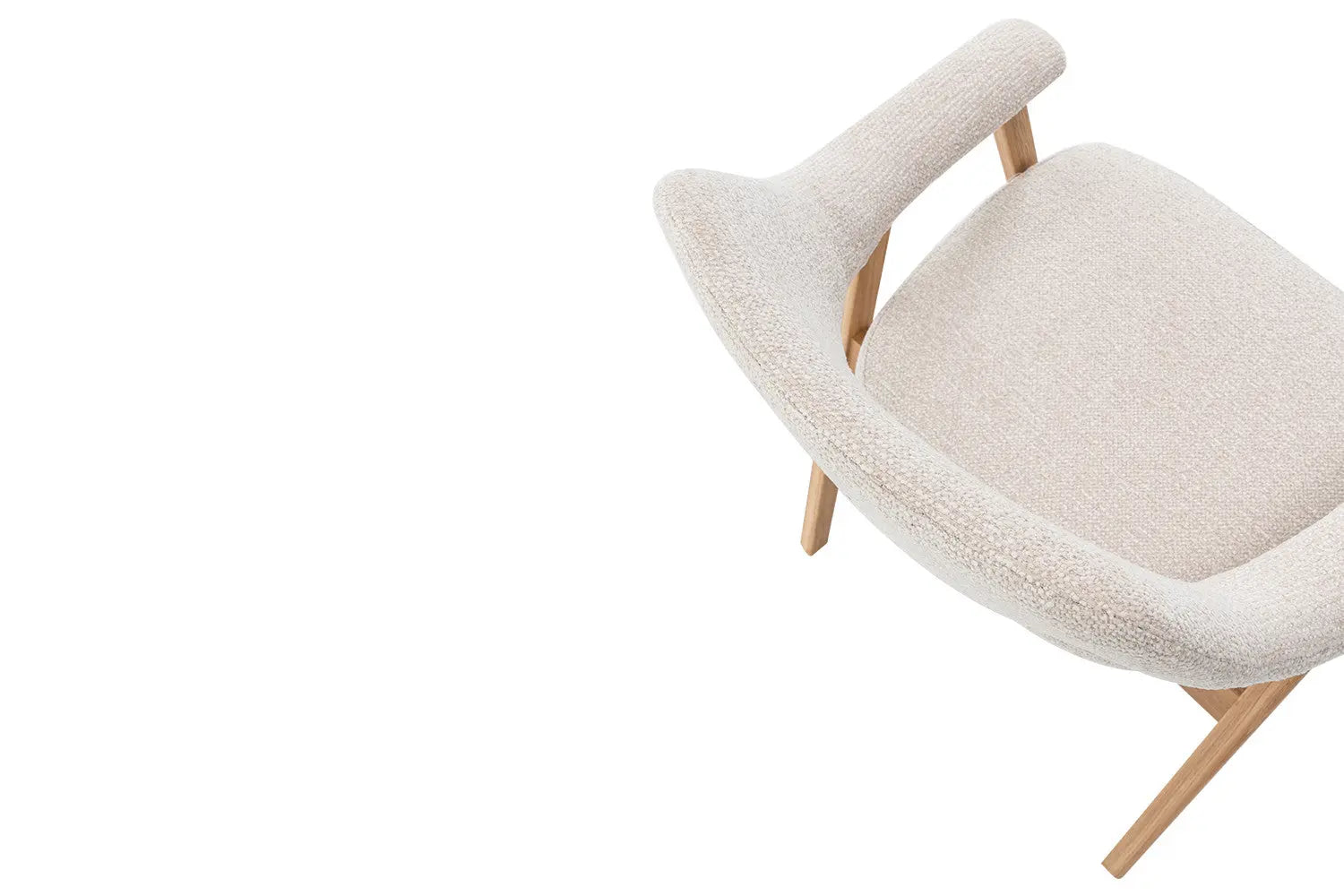Chaise avec accoudoirs CORALYA beige – 64 x 59,5 cm | TIKAYLA