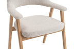 Chaise avec accoudoirs CORALYA beige – 64 x 59,5 cm | TIKAYLA