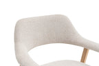 Chaise avec accoudoirs CORALYA beige – 64 x 59,5 cm | TIKAYLA