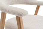 Chaise avec accoudoirs CORALYA beige – 64 x 59,5 cm | TIKAYLA