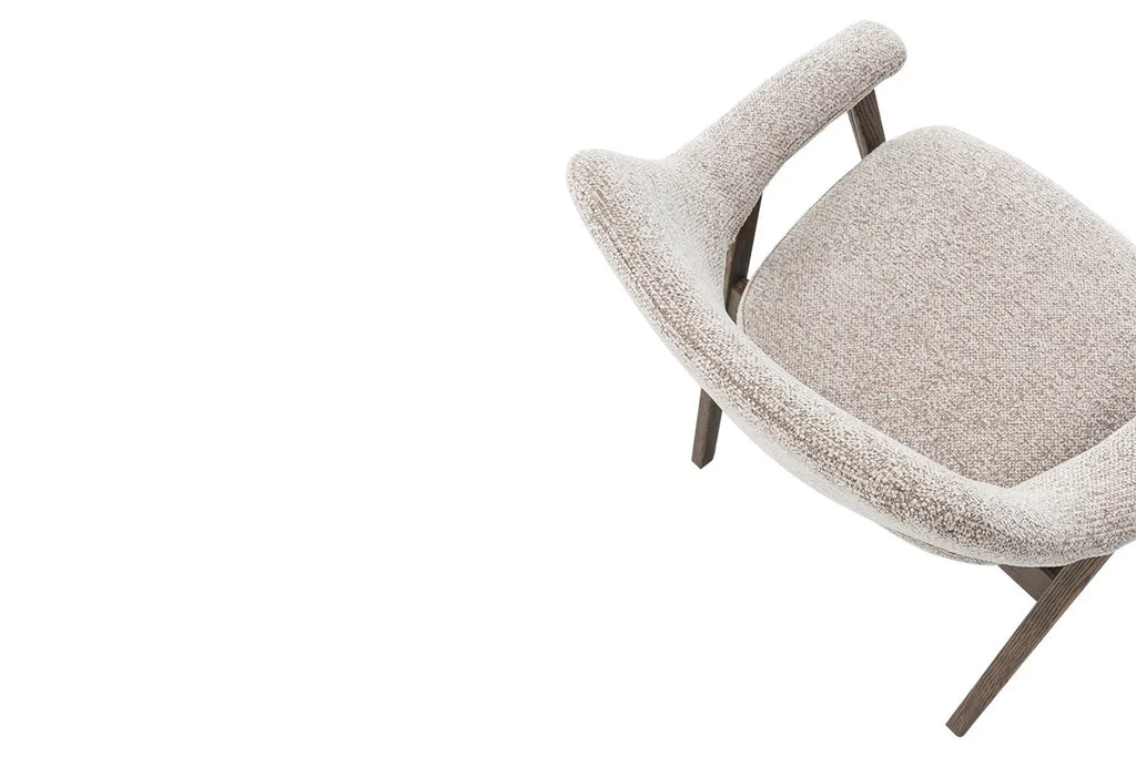 Chaise avec accoudoirs CORALYA sable – 64 x 59,5 cm | TIKAYLA
