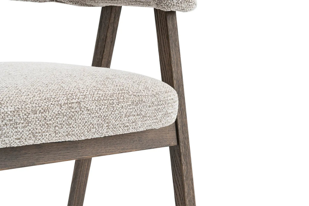 Chaise avec accoudoirs CORALYA sable – 64 x 59,5 cm | TIKAYLA