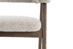Chaise avec accoudoirs CORALYA sable – 64 x 59,5 cm | TIKAYLA