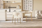 Chaise de salle à manger COYA Naturel et Beige – 53 x 52 cm | TIKAYLA