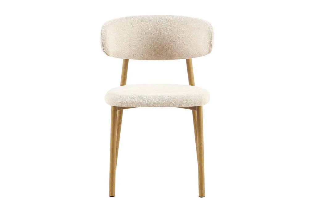 Chaise de salle à manger COYA Naturel et Beige – 53 x 52 cm | TIKAYLA