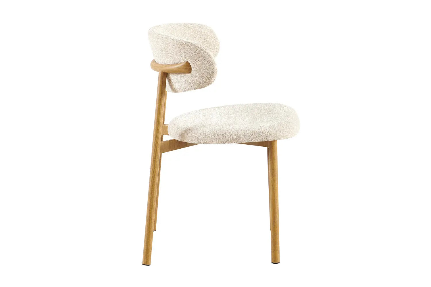 Chaise de salle à manger COYA Naturel et Beige – 53 x 52 cm | TIKAYLA