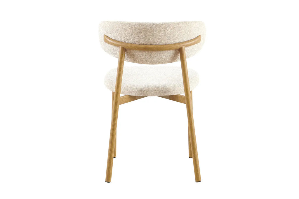Chaise de salle à manger COYA Naturel et Beige – 53 x 52 cm | TIKAYLA