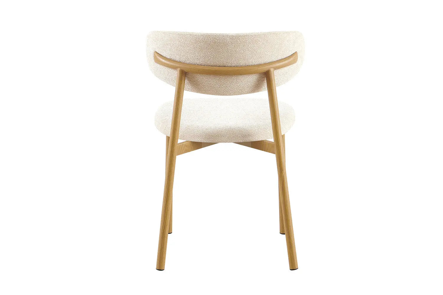 Chaise de salle à manger COYA Naturel et Beige – 53 x 52 cm | TIKAYLA