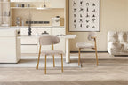 Chaise de salle à manger COYA Naturel et Sable – 53 x 52 cm | TIKAYLA