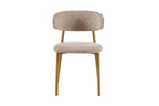 Chaise de salle à manger COYA Naturel et Sable – 53 x 52 cm | TIKAYLA