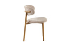 Chaise de salle à manger COYA Naturel et Sable – 53 x 52 cm | TIKAYLA