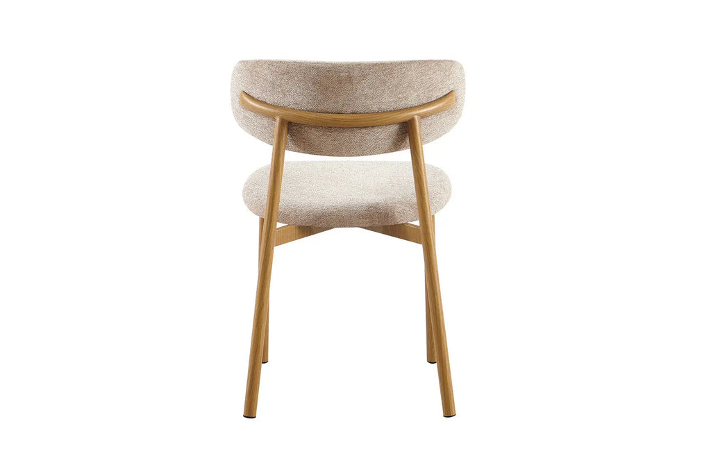 Chaise de salle à manger COYA Naturel et Sable – 53 x 52 cm | TIKAYLA