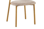 Chaise de salle à manger COYA Naturel et Sable – 53 x 52 cm | TIKAYLA