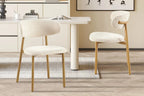 Chaise de salle à manger COYA Naturel et Beige – 53 x 52 cm | TIKAYLA
