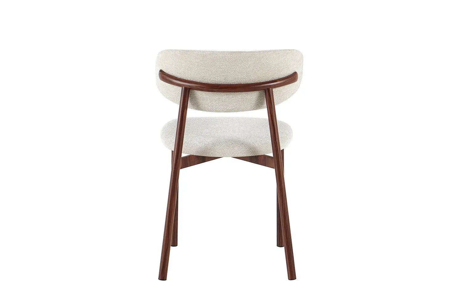 Chaise de salle à manger COYA Noyer et Beige – 53 x 52 cm | TIKAYLA