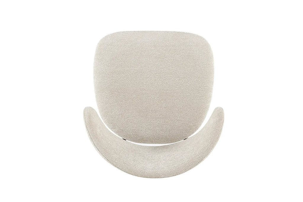 Chaise de salle à manger COYA Noyer et Beige – 53 x 52 cm | TIKAYLA