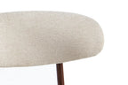Chaise de salle à manger COYA Noyer et Beige – 53 x 52 cm | TIKAYLA